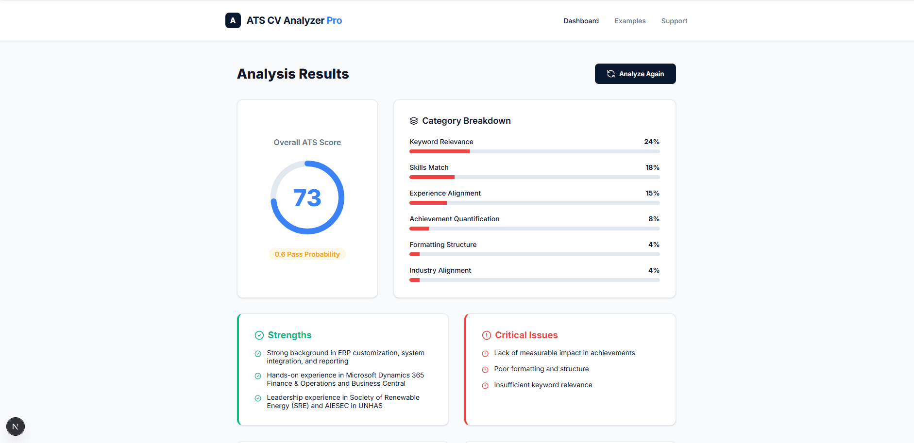 AI ATS Resume Analyzer